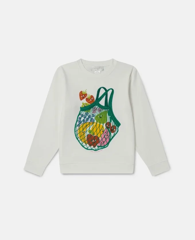 Felpa con stampa grafica Fruit Net Felpa con stampa grafica Fruit Net