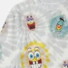 Felpa con stampa grafica SpongeBob tie-dye