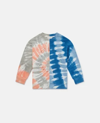 Felpa con stampa grafica tie-dye