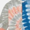 Felpa con stampa grafica tie-dye