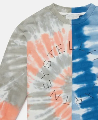 Felpa con stampa grafica tie-dye