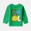 Felpa girocollo con grafica Earth Friends Felpa girocollo con grafica Earth Friends