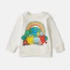 Felpa girocollo con grafica Earth Friends