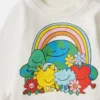 Felpa girocollo con grafica Earth Friends