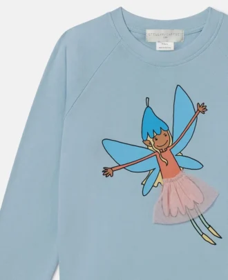 Felpa girocollo con grafica Fairy