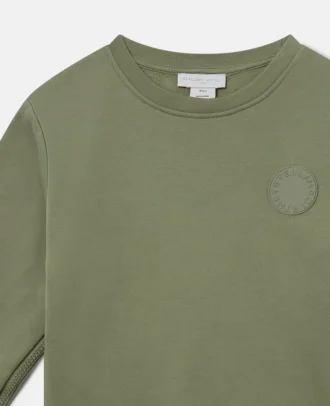 Felpa girocollo con medaglione logo
