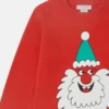 Felpa girocollo con stampa grafica Babbo Natale Felpa girocollo con stampa grafica Babbo Natale