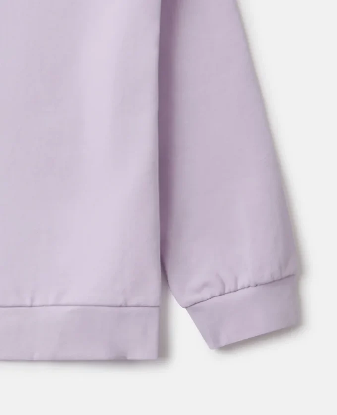Felpa girocollo con stampa grafica floreale Felpa girocollo con stampa grafica floreale