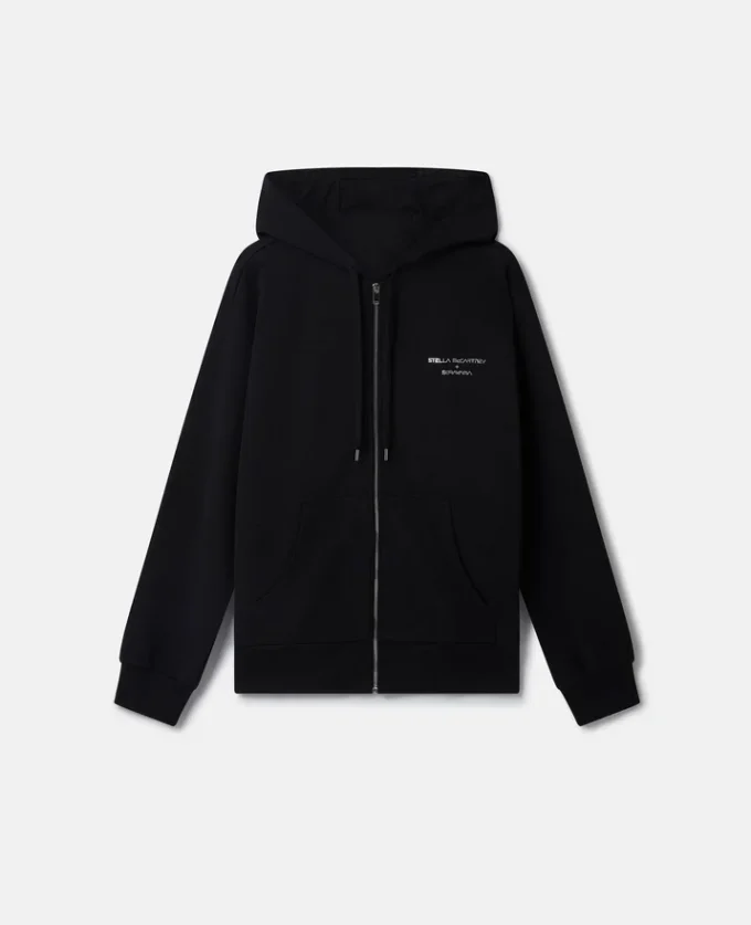 Felpa oversize con cappuccio e zip in cotone biologico Sexy Robot Felpa oversize con cappuccio e zip in cotone biologico Sexy Robot