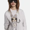 Felpa ricamata Bunny Girl senza titolo Felpa ricamata Bunny Girl senza titolo