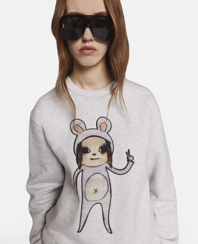 Felpa ricamata Bunny Girl senza titolo Felpa ricamata Bunny Girl senza titolo