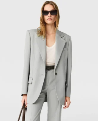 Giacca boyfriend monopetto