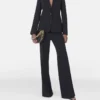 Giacca boyfriend slim fit in flanella di lana Giacca boyfriend slim fit in flanella di lana