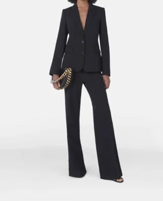 Giacca boyfriend slim fit in flanella di lana