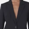 Giacca boyfriend slim fit in flanella di lana Giacca boyfriend slim fit in flanella di lana