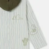 Giacca con cappuccio e stampa skateboard