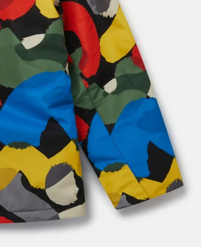 Giacca con cappuccio e stampa smudge color pop Giacca con cappuccio e stampa smudge color pop