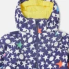 Giacca da sci con cappuccio e stampa a stelle Giacca da sci con cappuccio e stampa a stelle