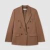 Giacca doppiopetto oversize gessata Giacca doppiopetto oversize gessata