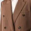 Giacca doppiopetto oversize gessata Giacca doppiopetto oversize gessata