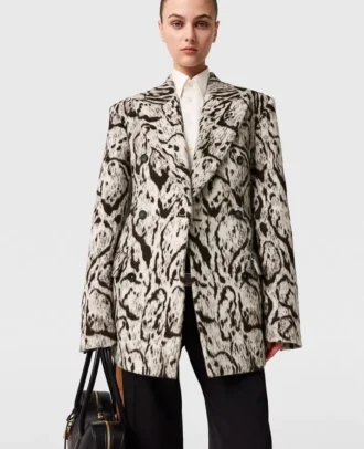 Giacca doppiopetto slim fit Cloud Leopard