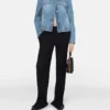 Giacca in denim chiaro con catena Falabella Giacca in denim chiaro con catena Falabella