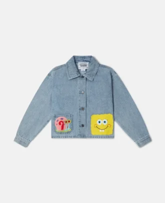 Giacca in denim con grafica SpongeBob