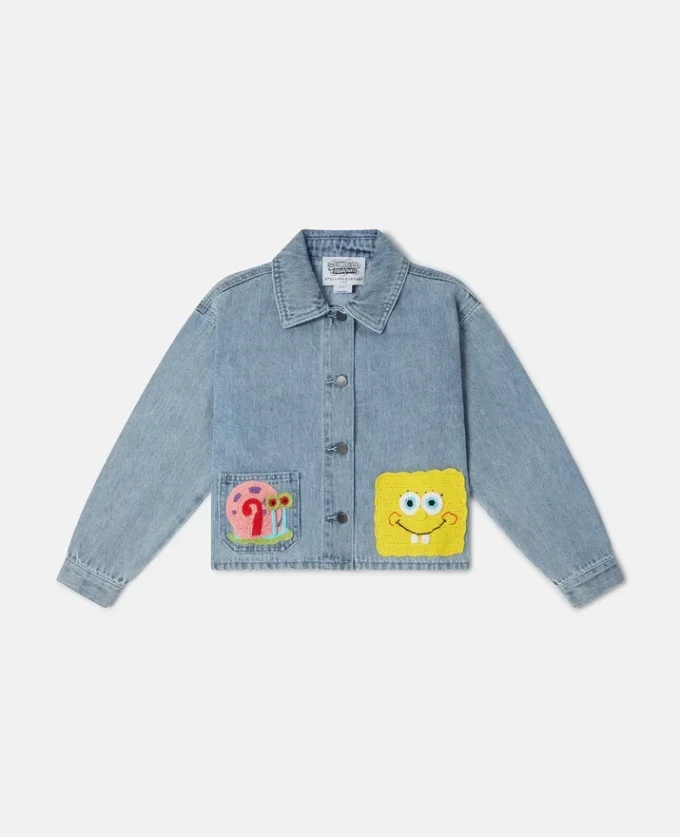 Giacca in denim con grafica SpongeBob Giacca in denim con grafica SpongeBob
