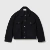 Giacca in denim con inserti in pizzo Giacca in denim con inserti in pizzo