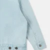 Giacca in denim con ricami floreali Giacca in denim con ricami floreali