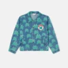 Giacca in denim con stampa rana Giacca in denim con stampa rana