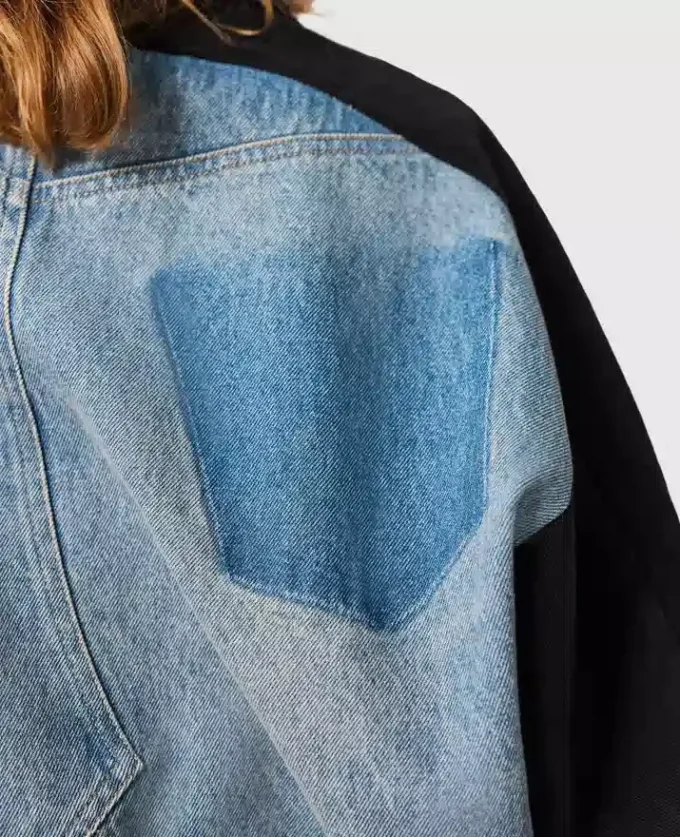 Giacca in denim patchwork Giacca in denim patchwork