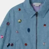 Giacca in denim ricamata con gioielli Giacca in denim ricamata con gioielli