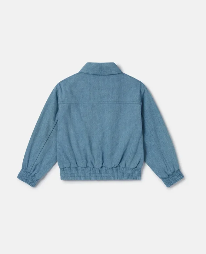 Giacca in denim ricamata con gioielli Giacca in denim ricamata con gioielli
