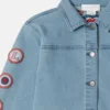 Giacca in denim ricamata “I Love You” Giacca in denim ricamata “I Love You”
