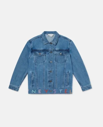 Giacca in denim ricamata Moniker Giacca in denim ricamata Moniker