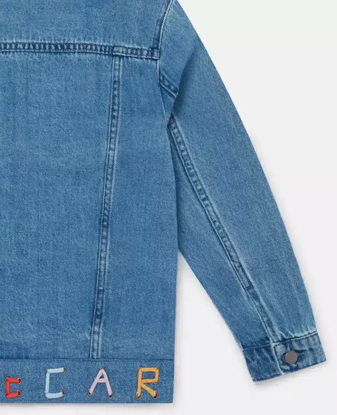 Giacca in denim ricamata Moniker Giacca in denim ricamata Moniker