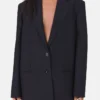 Giacca oversize con motivo Principe di Galles Giacca oversize con motivo Principe di Galles