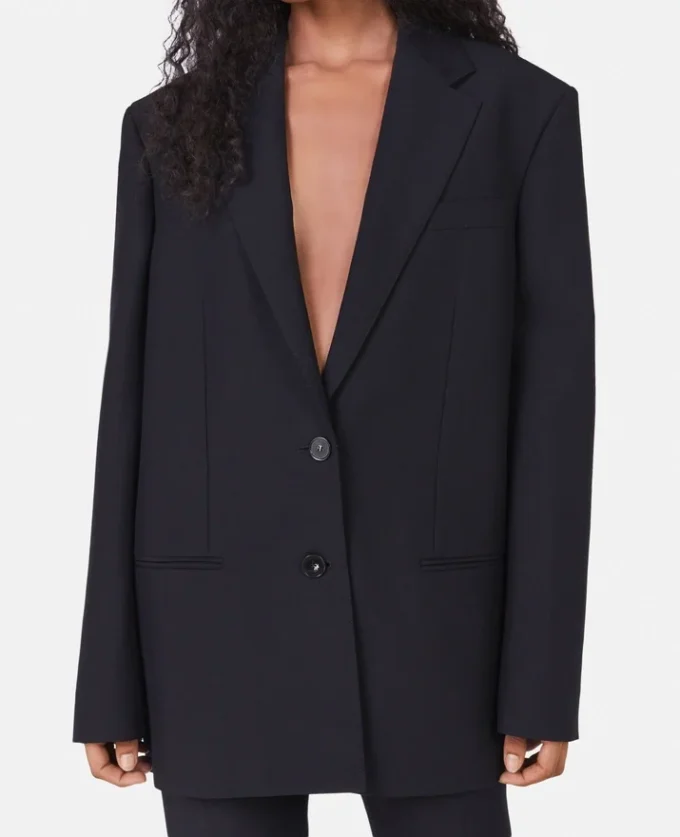 Giacca oversize con motivo Principe di Galles Giacca oversize con motivo Principe di Galles