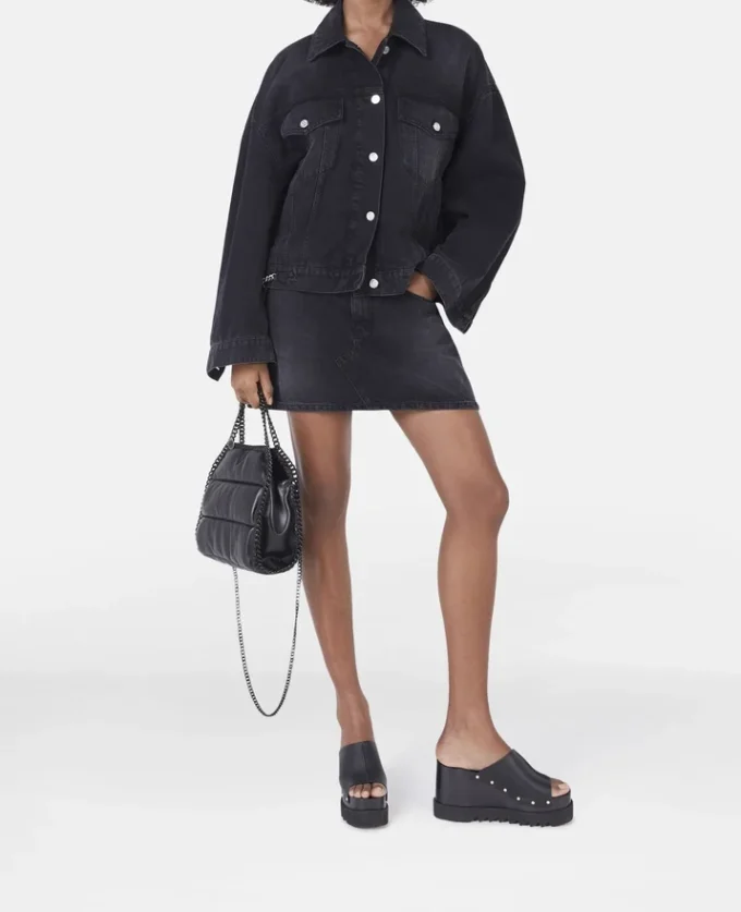 Giacca oversize in denim Falabella Giacca oversize in denim Falabella