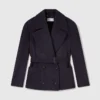 Giacca peacoat corta con cintura Giacca peacoat corta con cintura
