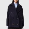 Giacca peacoat corta con cintura Giacca peacoat corta con cintura