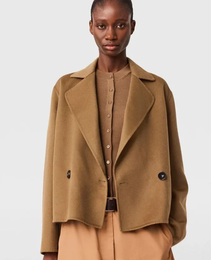 Giacca peacoat corta doppiopetto Giacca peacoat corta doppiopetto