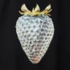 Giacca souvenir con stampa a fragole ispirata alla tradizione Giacca souvenir con stampa a fragole ispirata alla tradizione