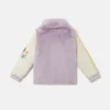 Giacca Teddy in peluche con grafica Earth Friends Giacca Teddy in peluche con grafica Earth Friends