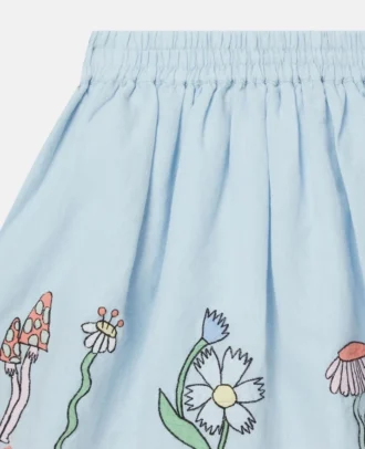 Gonna elasticizzata con bordi smerlati Woodland Friends
