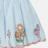 Gonna elasticizzata con bordi smerlati Woodland Friends Gonna elasticizzata con bordi smerlati Woodland Friends