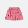 Gonna in tulle ricamata con ciliegie Gonna in tulle ricamata con ciliegie