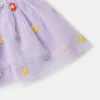 Gonna in tulle ricamata con motivi floreali Gonna in tulle ricamata con motivi floreali