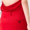 Gonna midi in raso con bordi in pizzo Gonna midi in raso con bordi in pizzo